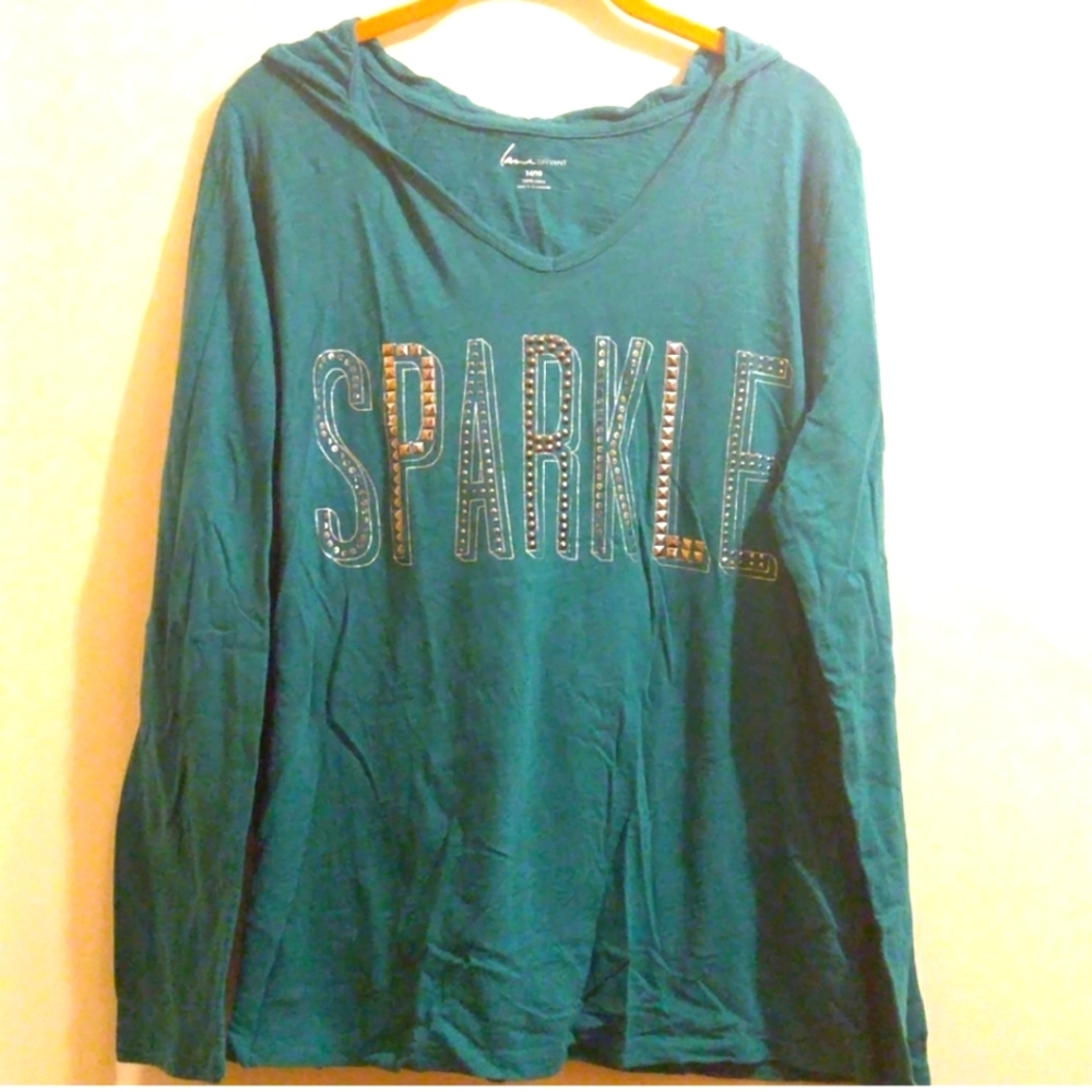 Lane Bryant Hoodie Sparkles with Rivets
